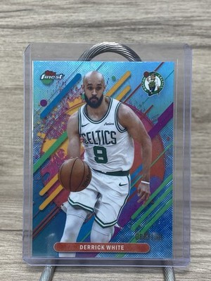 2025-26 Topps Finest Derrick White Rare Sky Blue Refractor #223 /150 Celtics