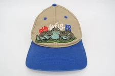 Vintage Budweiser Frog Snapback 1995 Brown Tan Blue Beer Bud Light Promo 90s