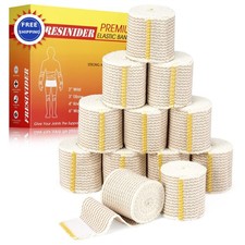 Elastic Bandage Wrap 2 x 5 12 Pack FRESINIDER Premium Cotton Latex Free Touch