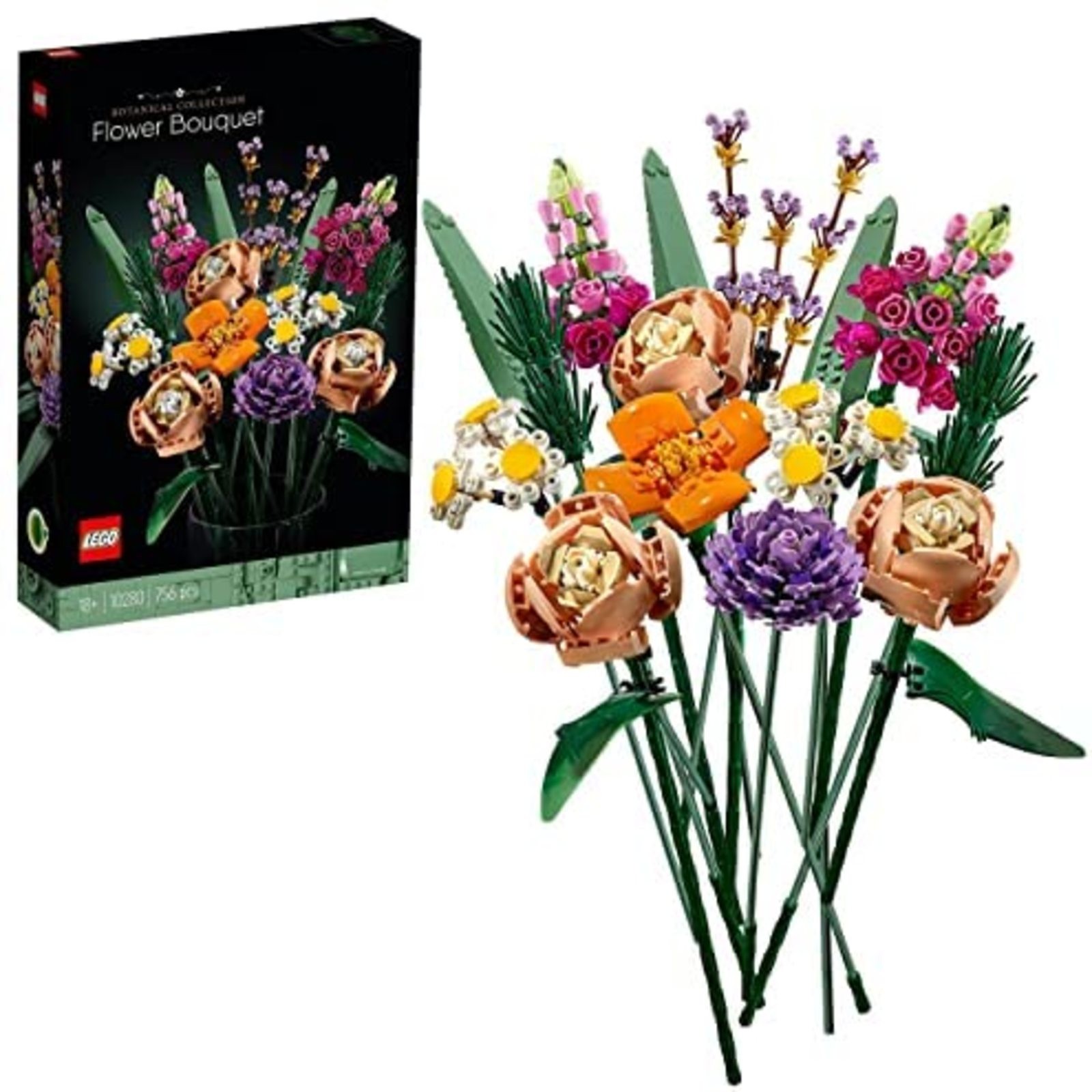 LEGO Botanical Flower Bouquet Birthday Gifts Blocks Houseplants Interior - Image 2