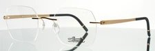 SILHOUETTE 5529 HB 7520 Golden Dome Unisex Geometric Eyeglasses 50-21-140 B:40