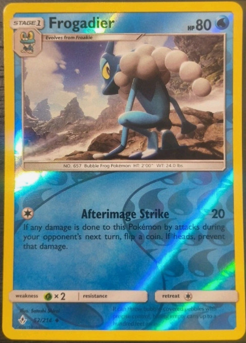 Frogadier - 52/214 - Reverse Holo - Unbroken Bonds - NM/M