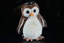 Vintage 1998 Ty "Wise" the Owl Beanie Baby - with tag