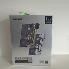 Brand new Sealed SHARGE Disk Pro 1TB Portable SSD Hub 10Gbps USB-C Black