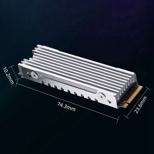 Dissipateur thermique M.2 2280 NVMe M.2 SSD dissipateur thermique tampon de refroidissement aluminium dissipation2606 - Photo 4/8