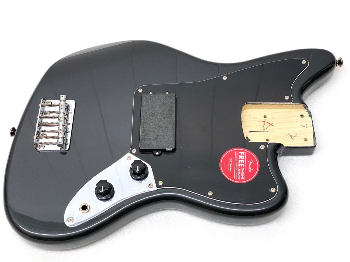 MEDIUM SCALE Fender Squier LOADED JAG BASS BODY Charcoal Frost