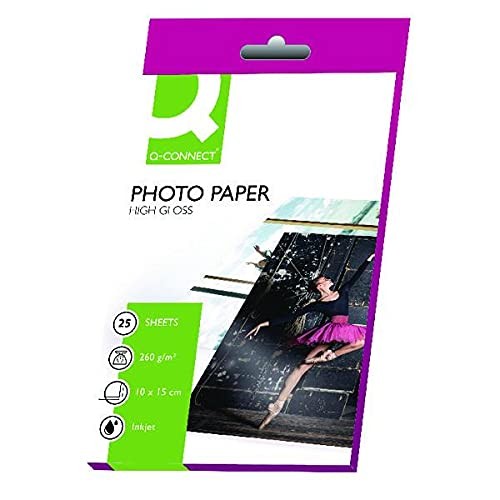 Q-Connect Inkjet Photo Paper 10 x 15 cm Photo End Format 260 GSM White 25 Sheets 1790₽