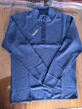 NWT MEN'S HARLESTONS DOCKSIDE 1/4 SNAP PULLOVER, SIZE: L, COLOR: BEAUFAIN BLUE