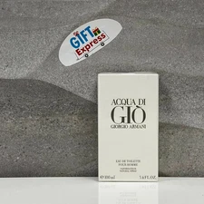 Aqua Di Gio Eau de Toilette EDT 3.3 / 3.4 by Giorgio Armani Men NIB SEALED