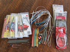 Large knitting needles accessories circular crochet double point lot vintage VTG