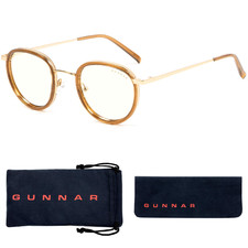 Gaming Glasses Blue Light Blocking Glasses Atherton/Gold By Gunnar 35 Blue