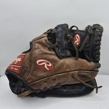 RAWLINGS Youth Baseball Glove D112PT Genuine Leather 11 1/4" Black  Brown RHT