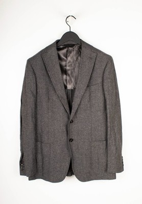 Tonello Herringbone Men Jacket Size IT52/L