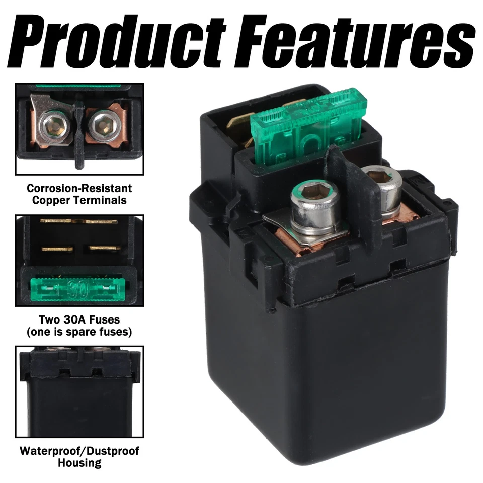 Solenoide de arranque para Kawasaki VN1500 Vulcan C1500 Classic Drifter Nomad 1999-08 Foto 3 de 4