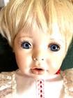 Custom Made Porcelain Doll by Penny Lane 1995 Signed Porcelain Head/Arms/Legs — photo 2