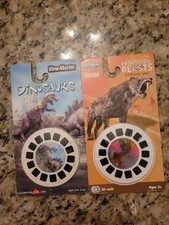 Dinosaurs view-master 3 Reels blister Pack,Dinosaurs 3 pack Sealed