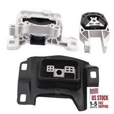 Engine Motor and Transmission Mount Kit 3 PCS Compatible with 2014-2017