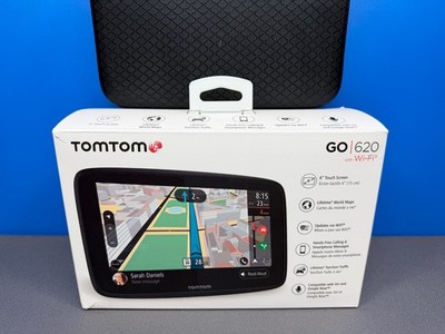 TOMTOM GO 620 WITH WIFI WI-FI 6'' GPS CAR NAVIGATOR LIFETIME WORLD MAPS TOM TOM