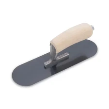 10 In. X 3 In. Blue Steel Pool Trowel-Woodhandle