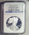 2008-W Proof American Silver Eagle NGC PF69 Ultra Cameo (255)