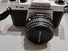 Asahi Pentax K 1000 Film Camera Bundle Pentax-A 1:2 50mm Lens And 1:4/200 Lens