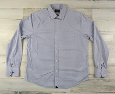 Untuckit Shirt Mens Medium Plaid Check Dalton Performance Check Button Up