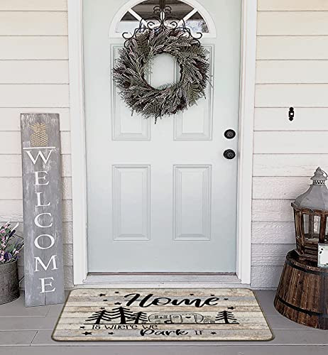 Home is Where we Park Decorative Indoor Outdoor Doormat, Camper Front Door Mat - Picture 4 of 5