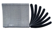 Standard Black 100/180 Grit Banana Curved Washable Beauty Salon Nail Files