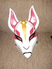 Fortnite Game Fox Drift Mask Plastic Costume Cosplay Party Halloween