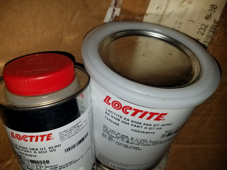 Loctite EA9309.3 NA AERO Epoxy Paste Adhesive QT EXPIRED 08/01/2018
