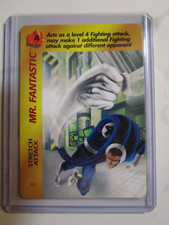1995 MR. FANTASTIC FOUR, OVERPOWER (Marvel) [EXCELLENT+ card] STRETCH ATTACK-