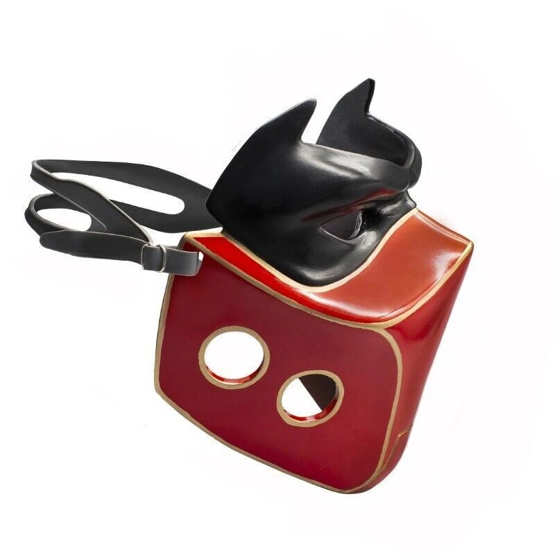 Anime Capucha Roja Robin Batman Casco Máscara Ajustable Halloween Juegos con disfraces utilería Foto 4 de 4