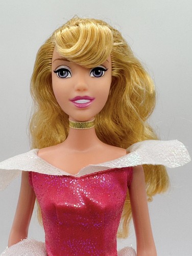 DISNEY Sparkling Princess Aurora SLEEPING BEAUTY Doll by Mattel 2008 Pink Blonde - Picture 2 of 6