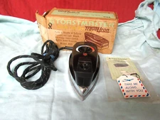Vintage Toastmaster No 409 Steam and Dry Travel Iron.