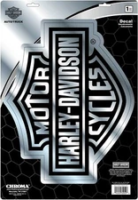 Harley-Davidson Chrome Bar & Shield Extra Large Wall  Decal 11.5" x 14.25" 30950