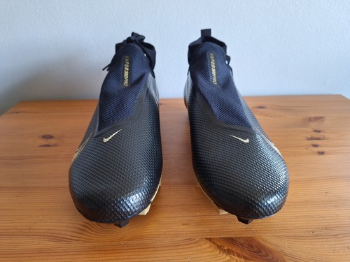 Nike Vapor Edge Pro 360 Black Gold Men Size 12 Football Cleats CV6345-004 New - Picture 3 of 7
