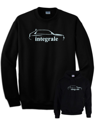 Delta Integrale Auto Motoren Evolution Rallye Sweatshirt Rundhals oder Kapuze