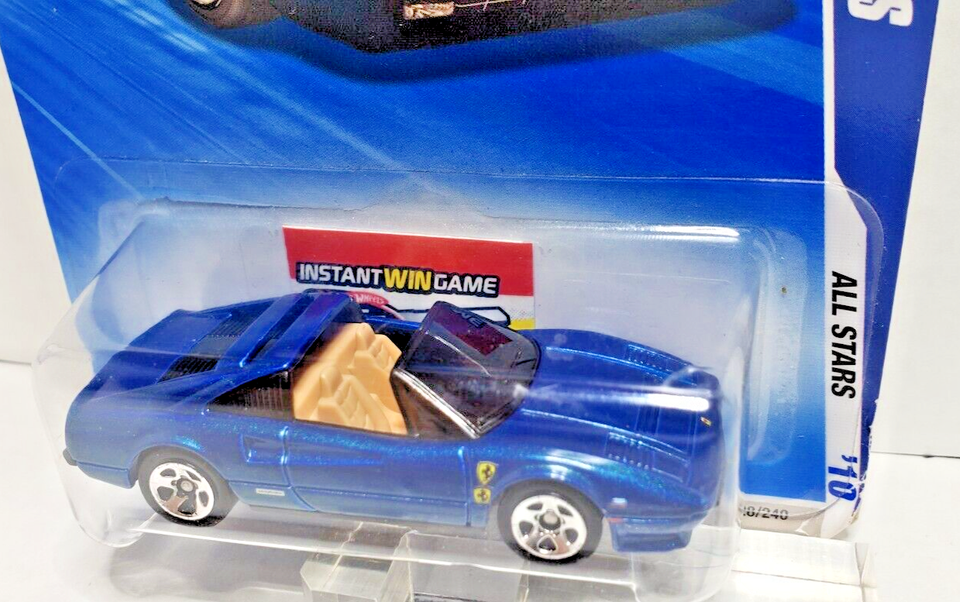 Hot Wheels Ferrari 308 GTS All Stars Keys To Speed double logo error eBay