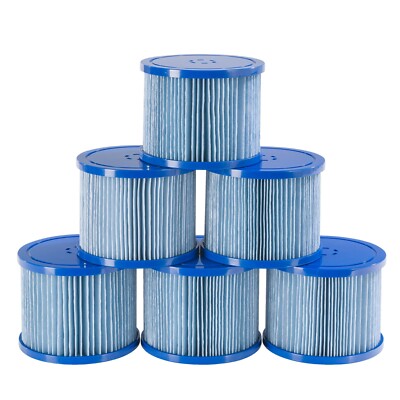 AREBOS 6x Antimikrobieller Filter für Spa Pool Whirlpools filtert & säubert