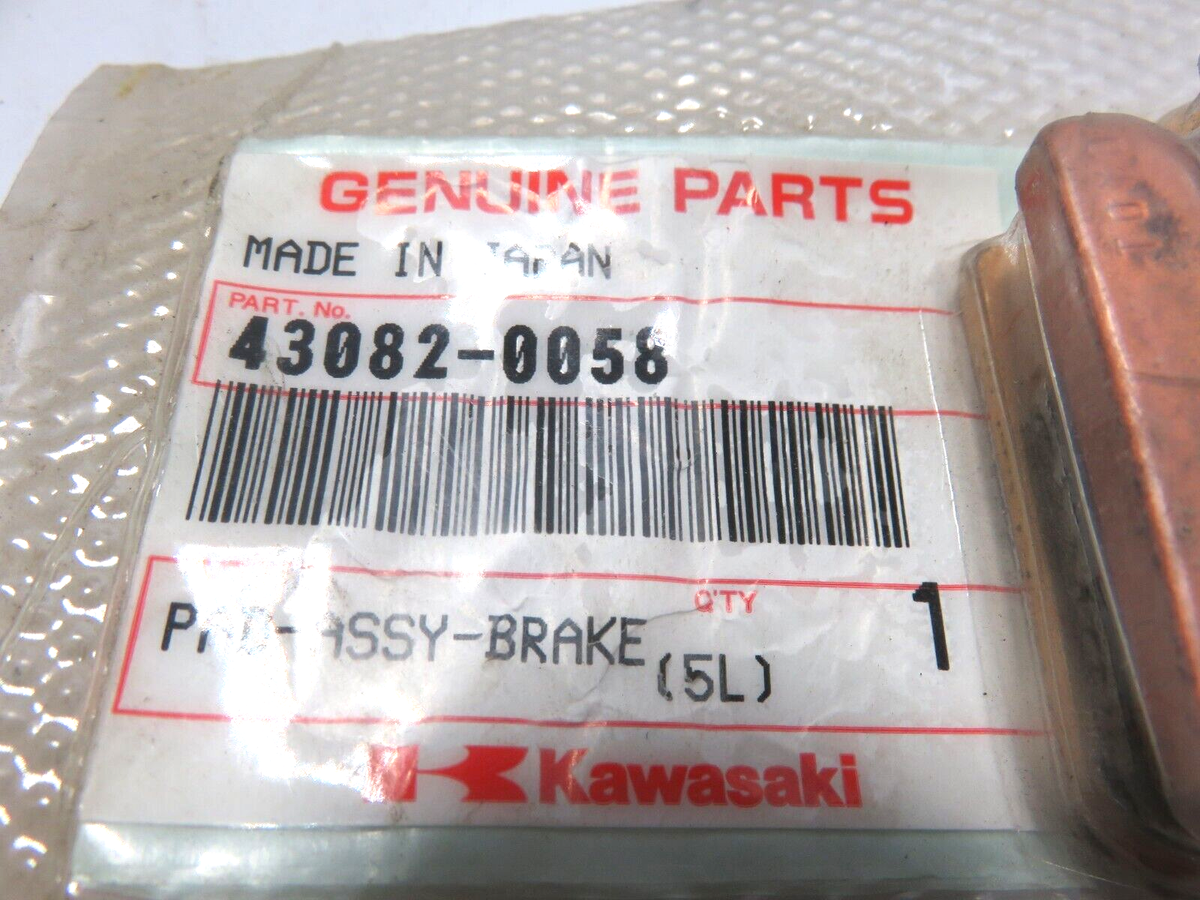 nos Genuine Kawasaki Ninja 1000 ZX1000 Front PAD-ASSY-BRAKE 43082