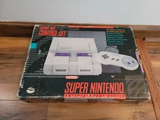 Super Nintendo SNES Console System Control Set CIB Complete In Box Good Shape 11