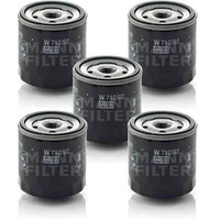 5X Mann-Filter ÖLfilter W 712/92 Oil Filter