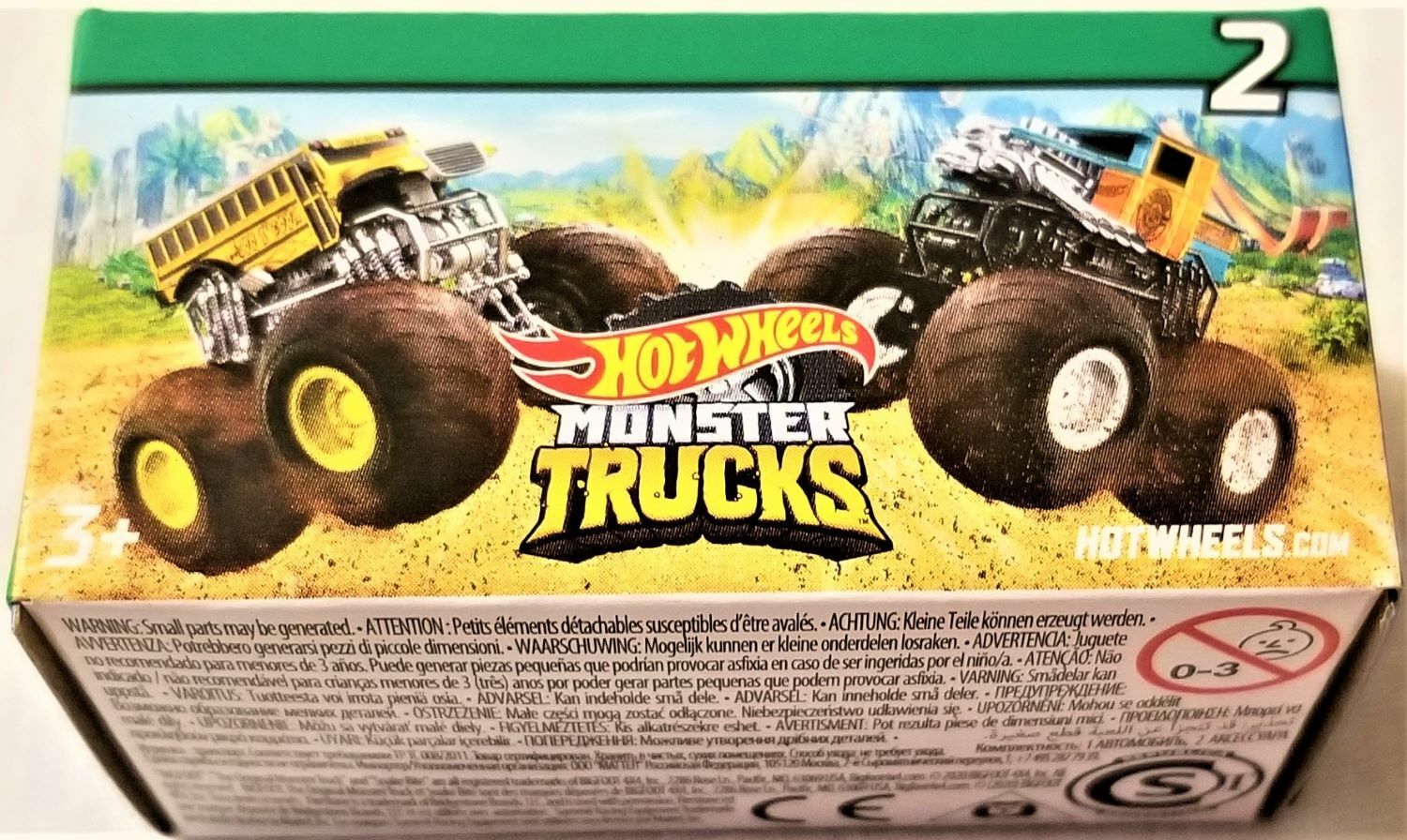 Hot Wheels Monster Trucks Set of 10 MINIS Vehicles Series 2 - NEW