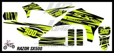 Razor SX500 graphics kit decals THICK AND HIGH GLOSS