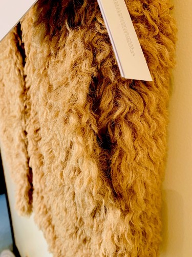 Ugg Tammie Faux Fur front snaps closure long vest camel brown NWT size L $168.00 - Picture 5 of 8