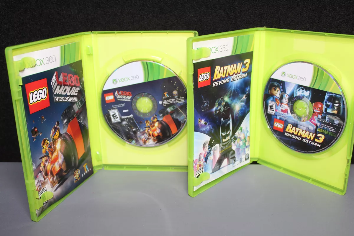 The LEGO Movie Videogame & Lego Batman 3 - Xbox 360 Games Lot of 2