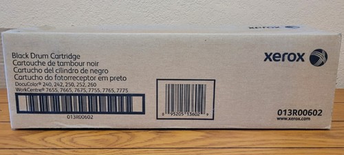 Cartouche de batterie noire DocuColor 240 242 250 252 260 WorkCentr Xerox 013R00602 neuve dans sa boîte - Photo 3/8