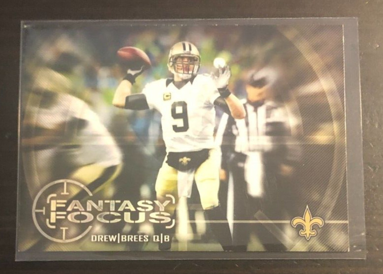 2014 Topps Football DREW BREES Fantasy Focus Insert #FF-DB Saints