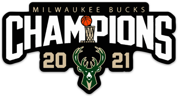 Milwaukee Bucks 2021 Champions NBA Basketball Classic logo type