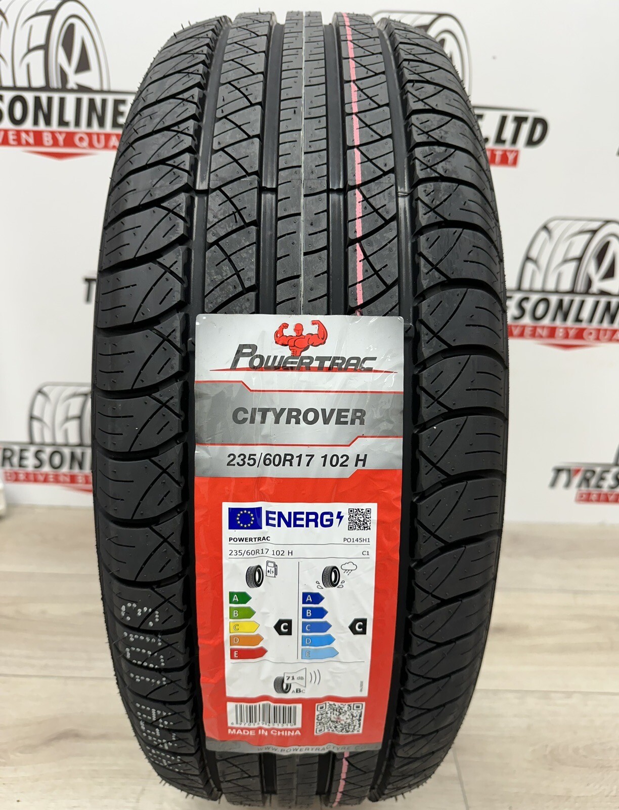 1 X 235 60 17 POWERTRAC 235/60R17 102H BRAND NEW M+S TYRE 2356017